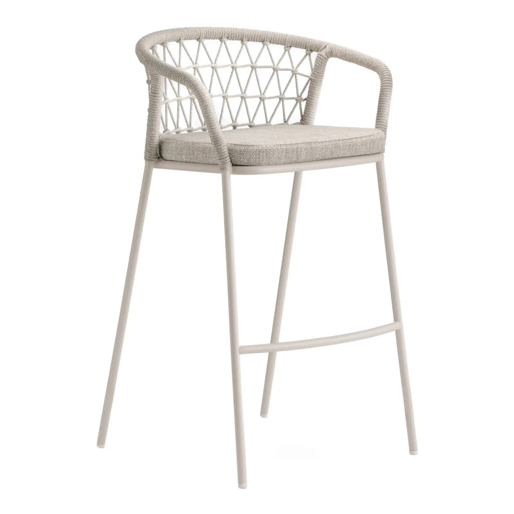 Барный стул из стали и веревки H-3678 Panarea