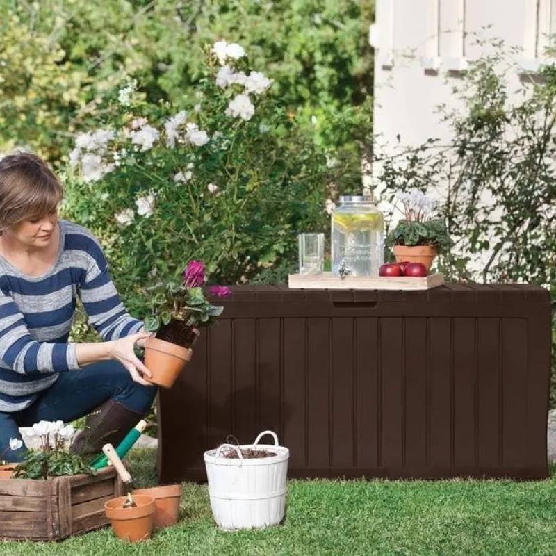 Сундук пластиковый для хранения KETER MARVEL PLUS 270л Коричневый