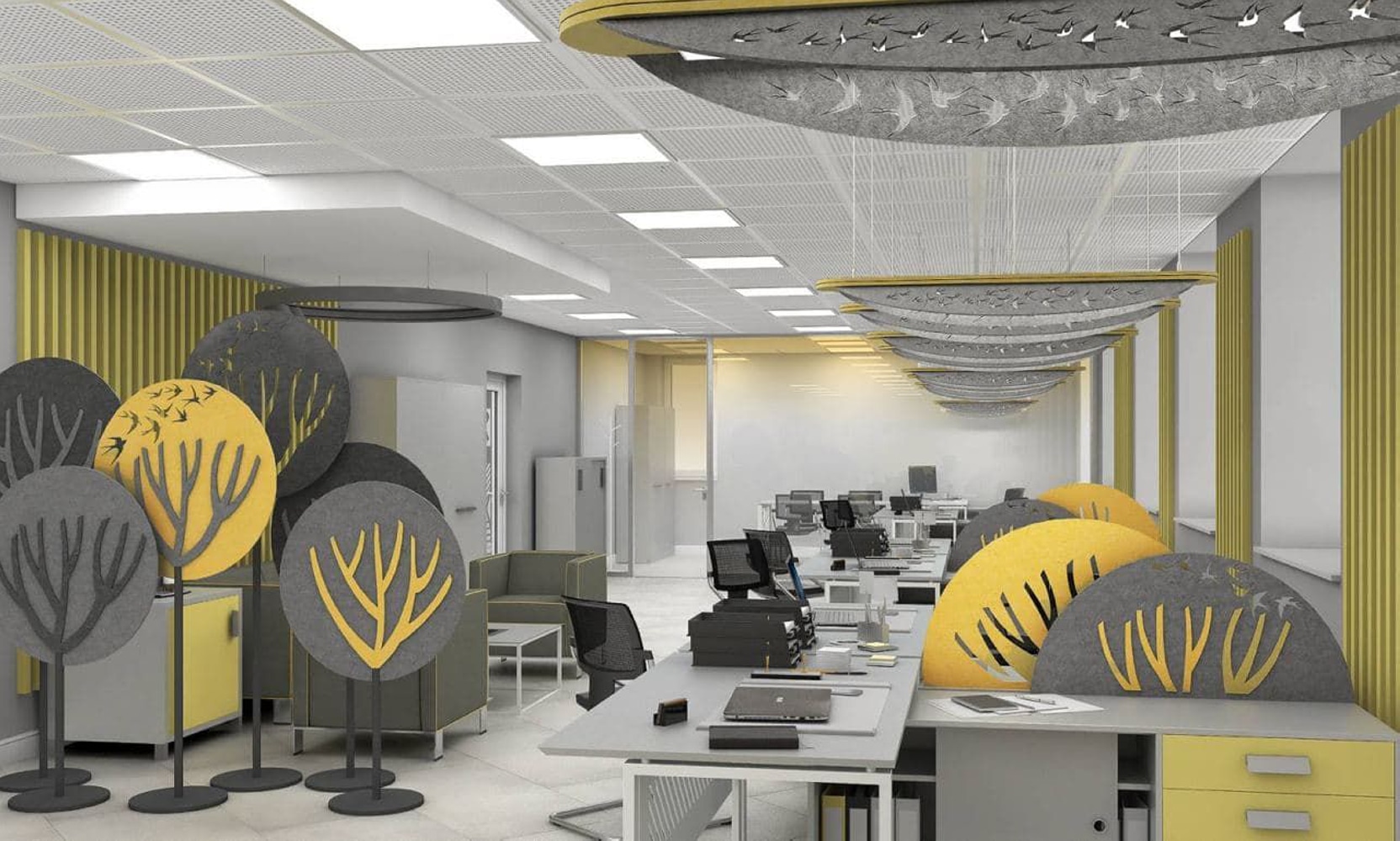Акустические светильники LIVING LAMP