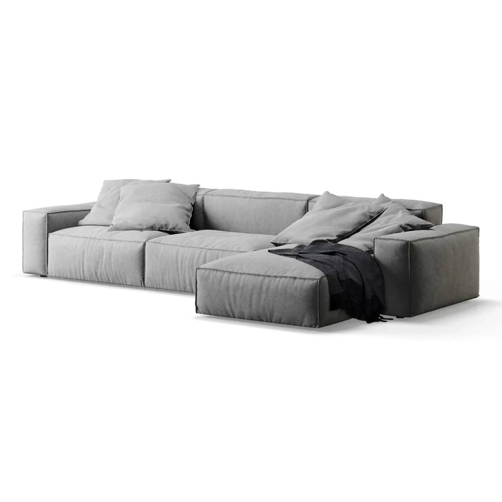 Большой мягкий модульный угловой диван в стиле лофт MeBelle MODE-CORNER