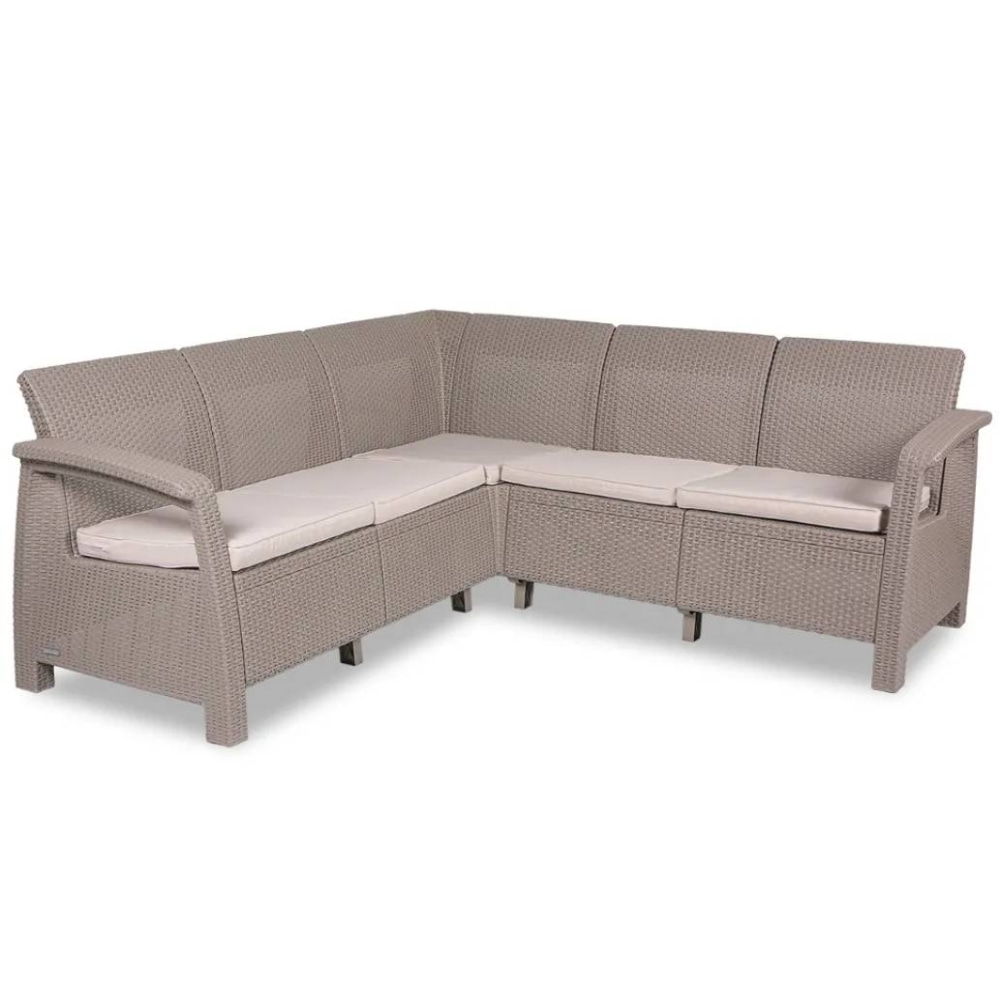 Диван садовый угловой Keter Corfu RELAX SOFA Графит