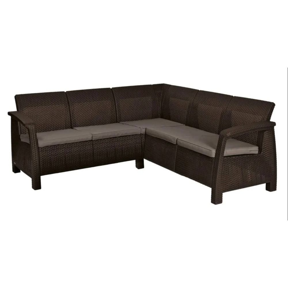 Диван садовый угловой Keter Corfu RELAX SOFA Графит