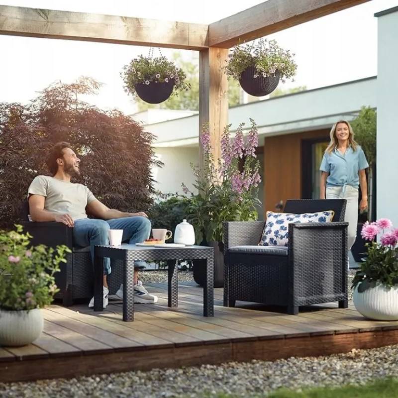 Комплект мебели для балкона Emma balcony Set Графит