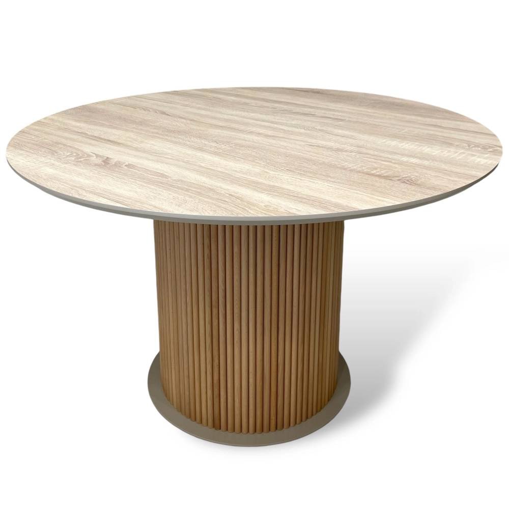 Обеденный круглый нераскладной стол B-WOOD из HPL