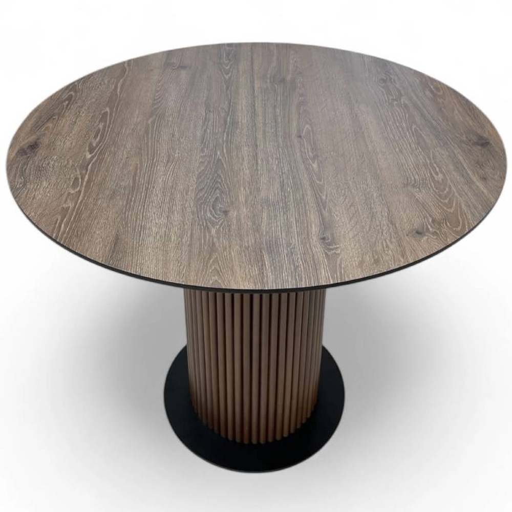 Обеденный круглый раскладной стол B-WOOD HPL