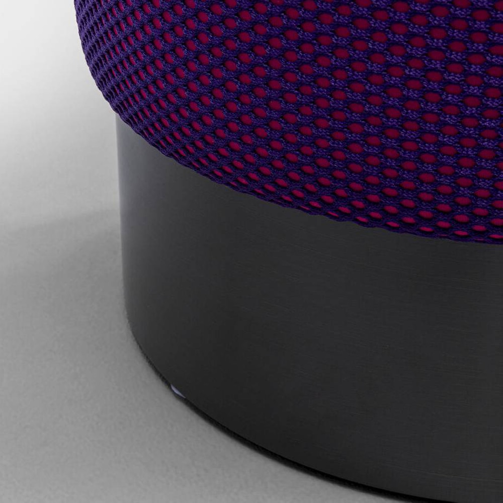 ПУФ JODY PURPLE MESH BLACK