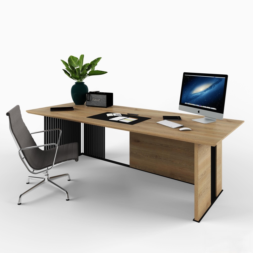 Рабочий стол GRAF OFFICE BLACK
