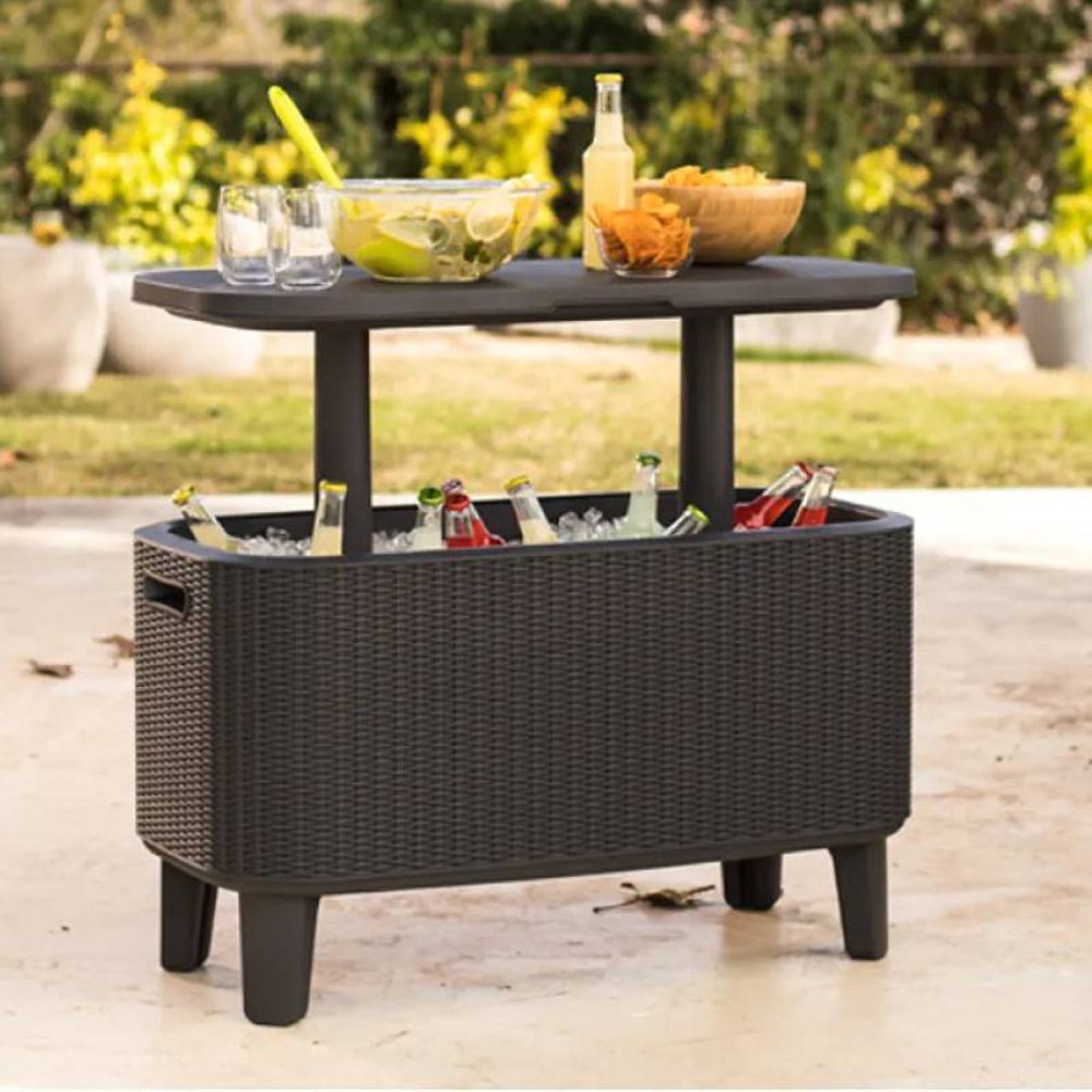 Садовый стол-бар Keter Bevy Bar Large Cool Bar Графит
