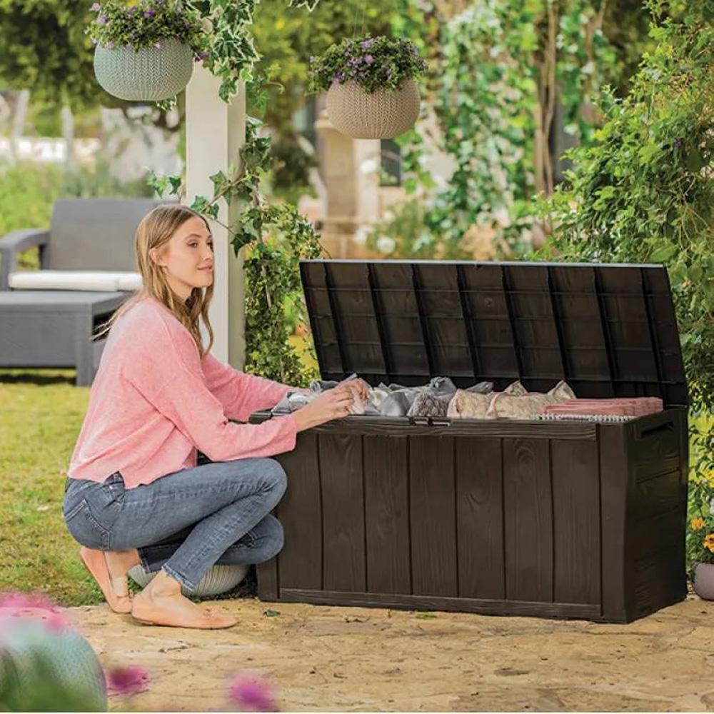Садовый сундук KETER SHERWOOD STORAGE BOX 270л Графит