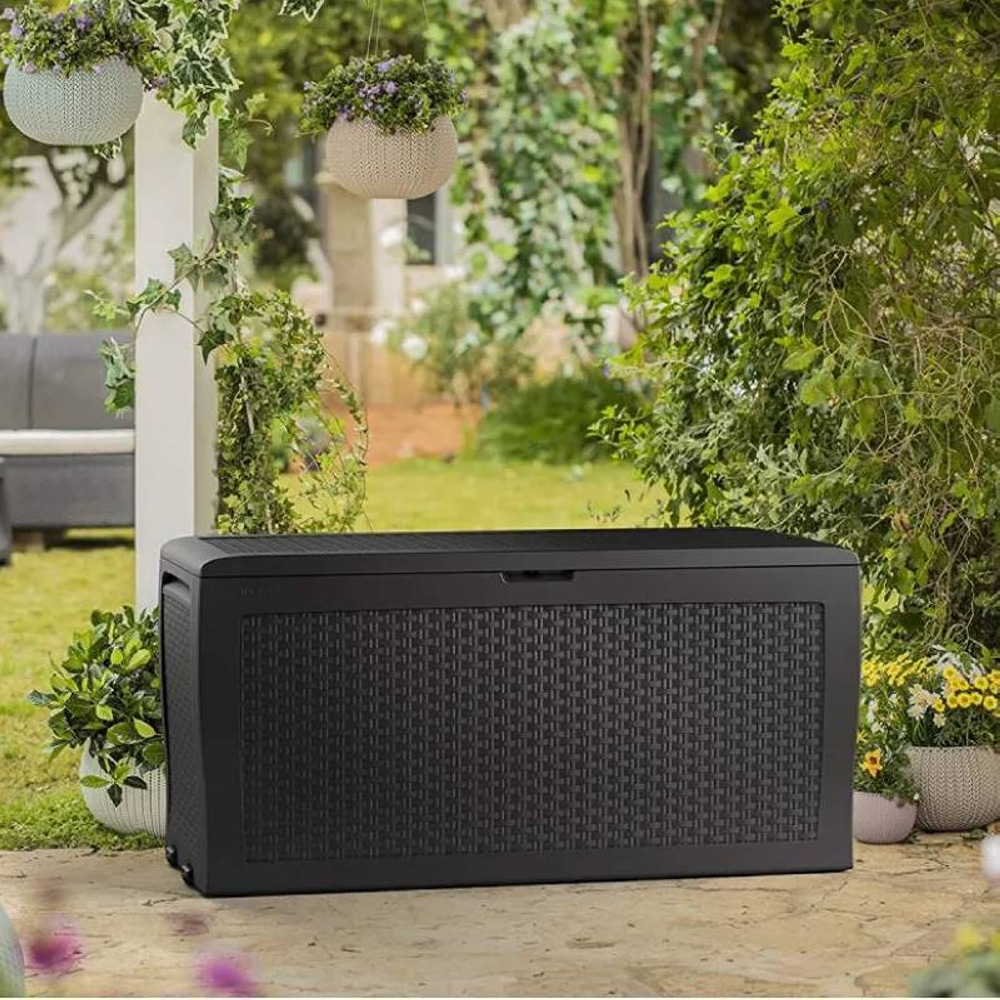 Садовый ящик Keter SAMOA RATTAN BOX 270 Графит