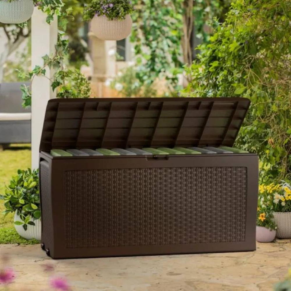 Садовый ящик Keter SAMOA RATTAN BOX 270 Графит