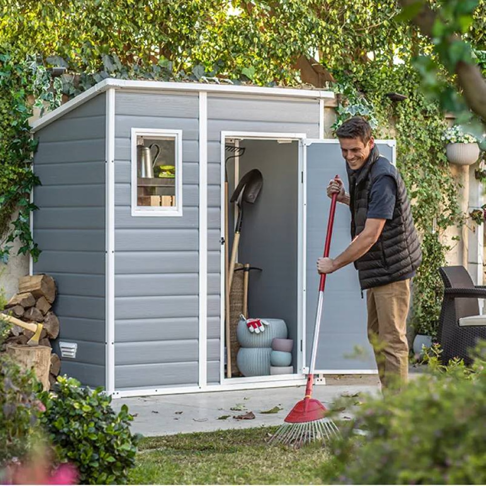 Садоый дом KETER MANOR PENT 6 × 4 серый