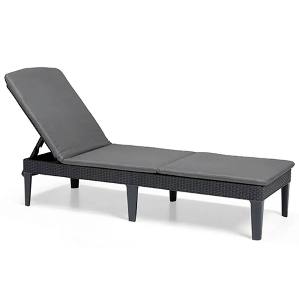 Шезлонг пластиковый Jaipur Sun lounger Графит
