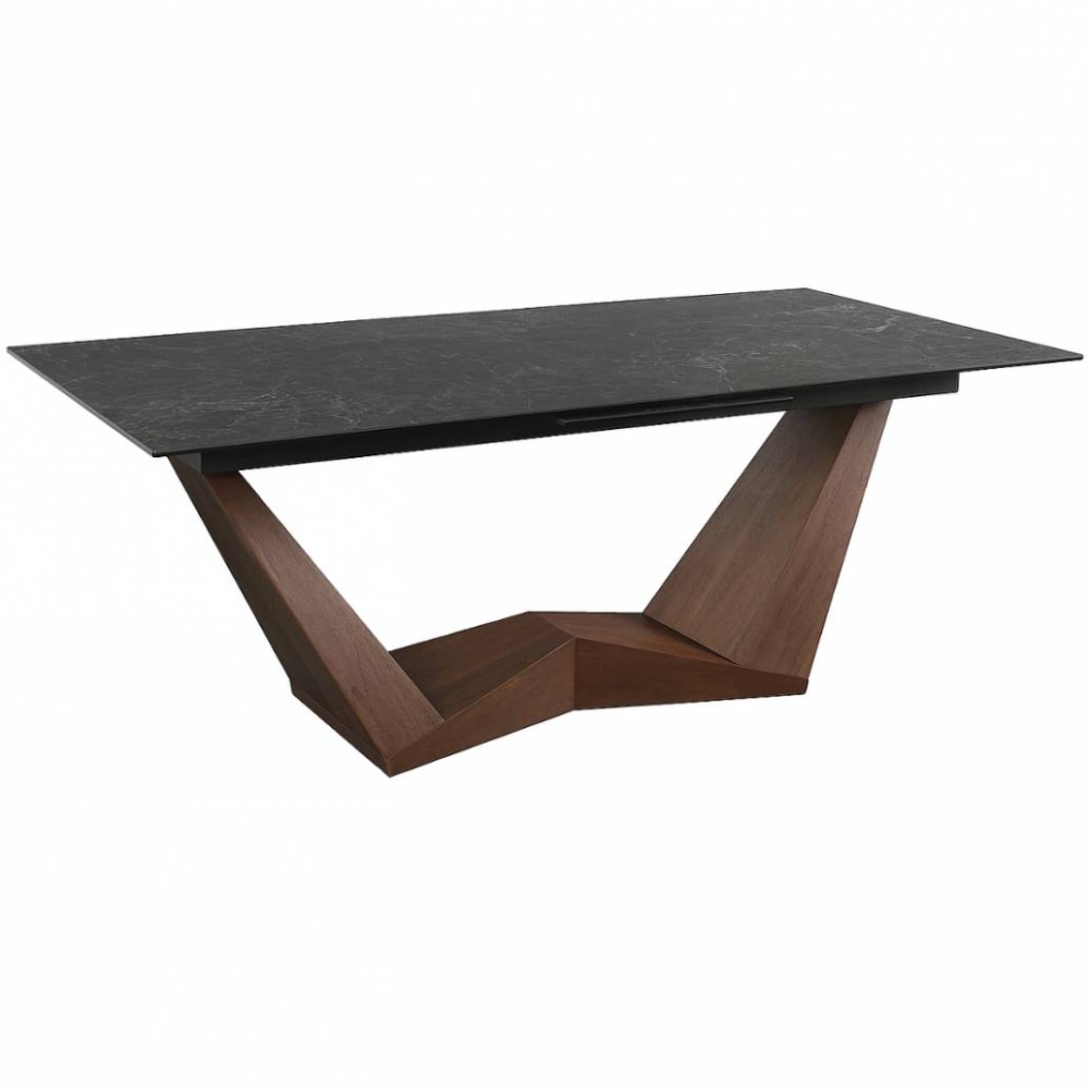 СТОЛ BONUCCI CERAMIC 200(250)*98 ЧЕРНЫЙ NERO GRECO / ОРЕХ