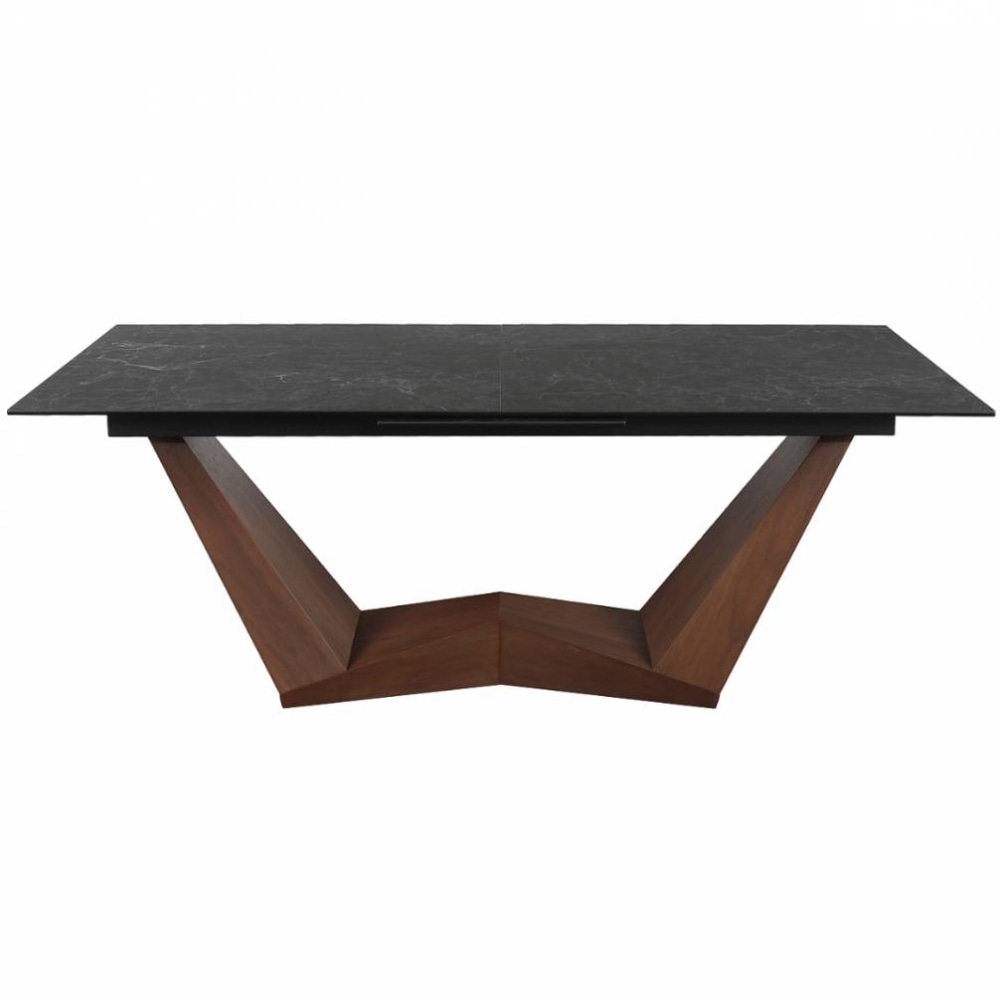 СТОЛ BONUCCI CERAMIC 200(250)*98 ЧЕРНЫЙ NERO GRECO / ОРЕХ