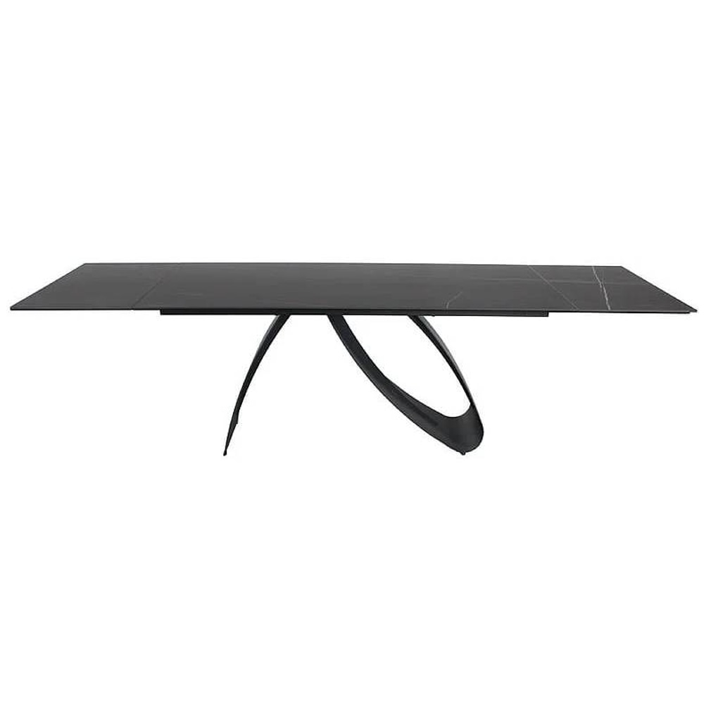 СТОЛ DIUNA CERAMIC 160(240)X90 ЧЕРНЫЙ МРАМОР SAHAR NOIR / ЧЕРНЫЙ МАТ