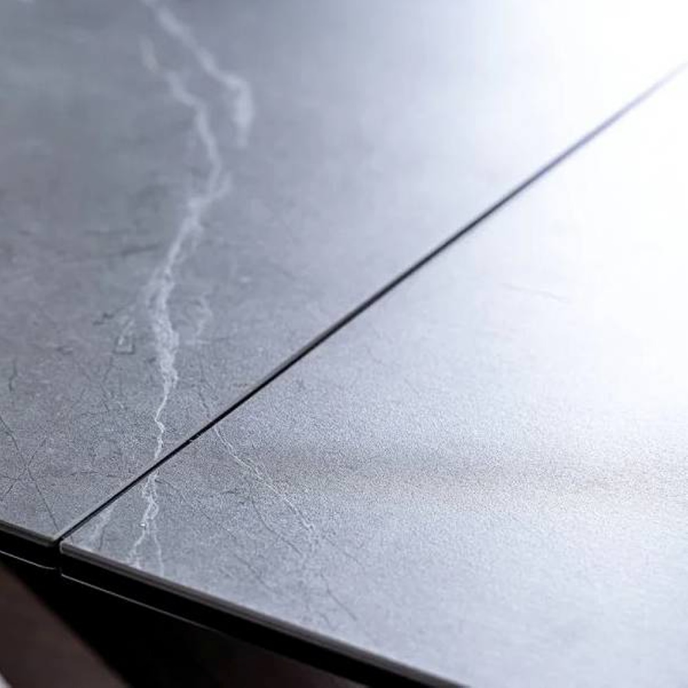 СТОЛ DOLCE CERAMIC СЕРЫЙ МРАМОР / ОРЕХ 180(240)X95