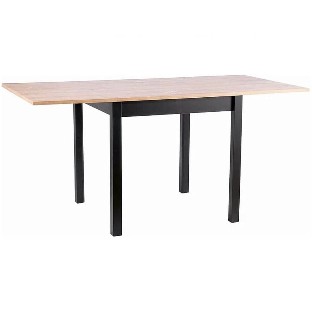 СТОЛ FLIP 80(160)X80 ДУБ АРТИЗАН / ЧЕРНЫЙ