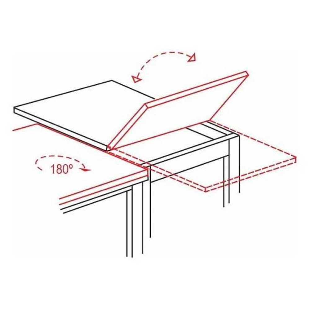 СТОЛ FLIP 80(160)X80 ДУБ АРТИЗАН / ЧЕРНЫЙ
