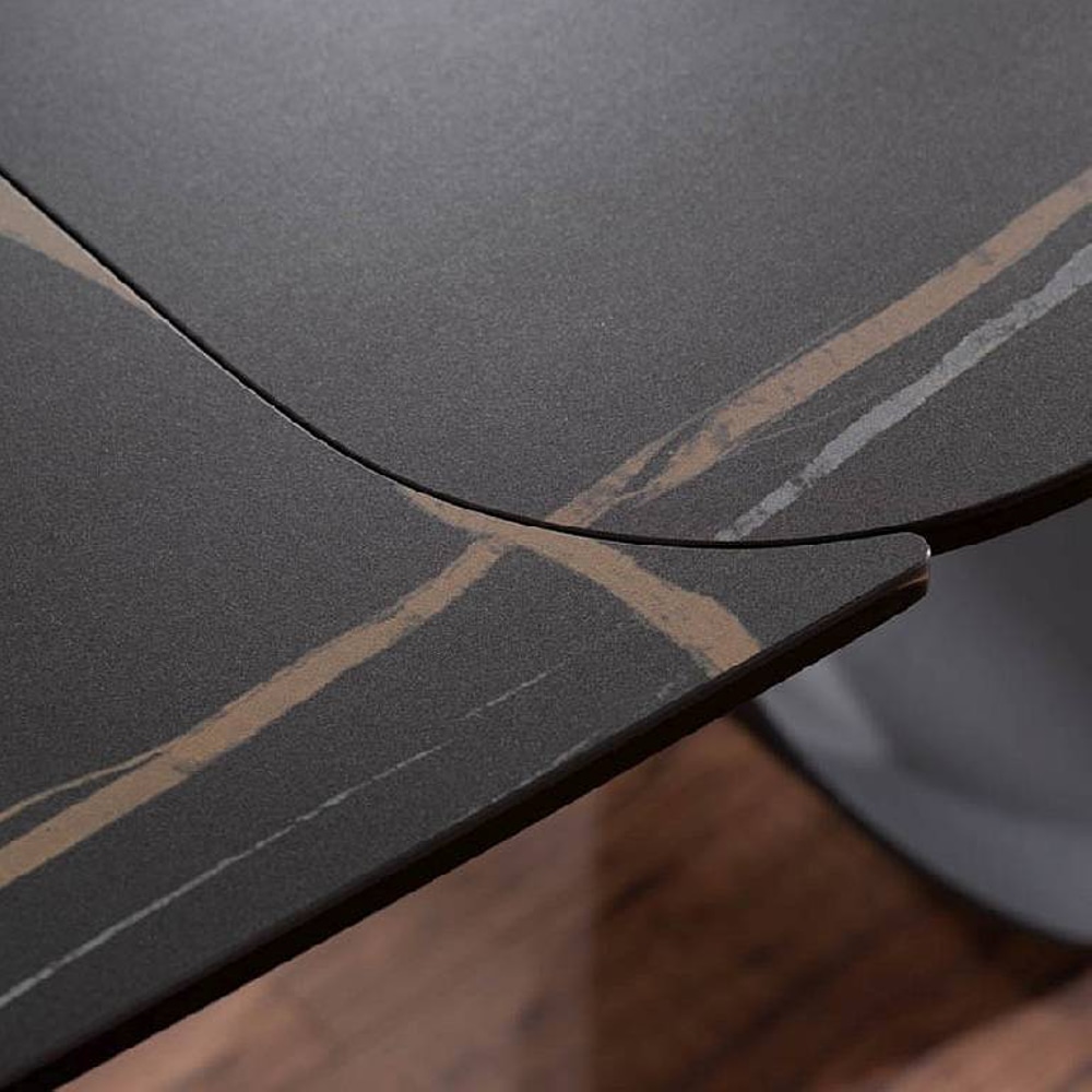 СТОЛ INFINITY CERAMIC 160(240)*95 ЧЕРНЫЙ AZARIO BLACK / ЧЕРНЫЙ МАТ