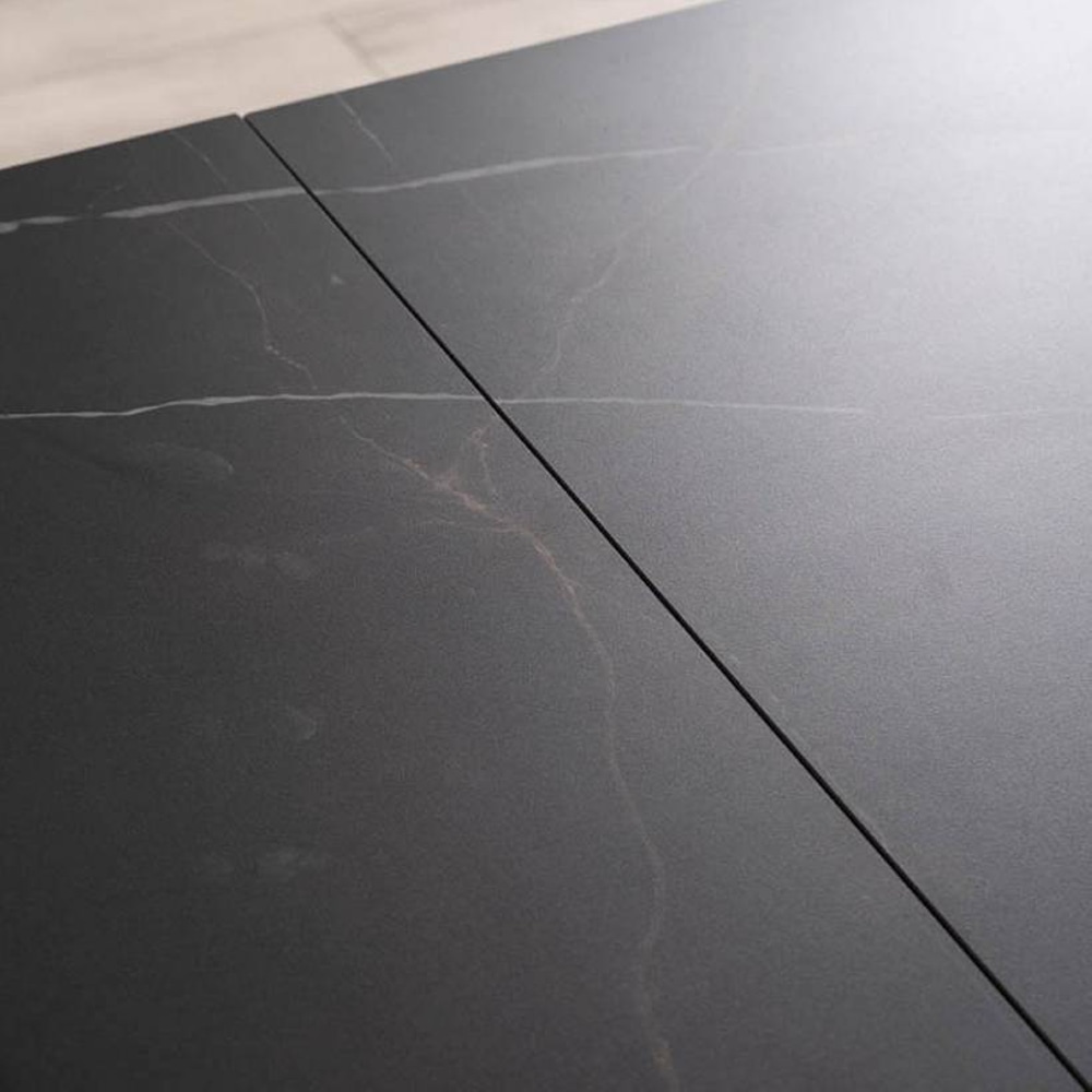 СТОЛ SALVADORE CERAMIC 160(240)*90 ЧЕРНЫЙ SAHARA NOIR / ЧЕРНЫЙ МАТ