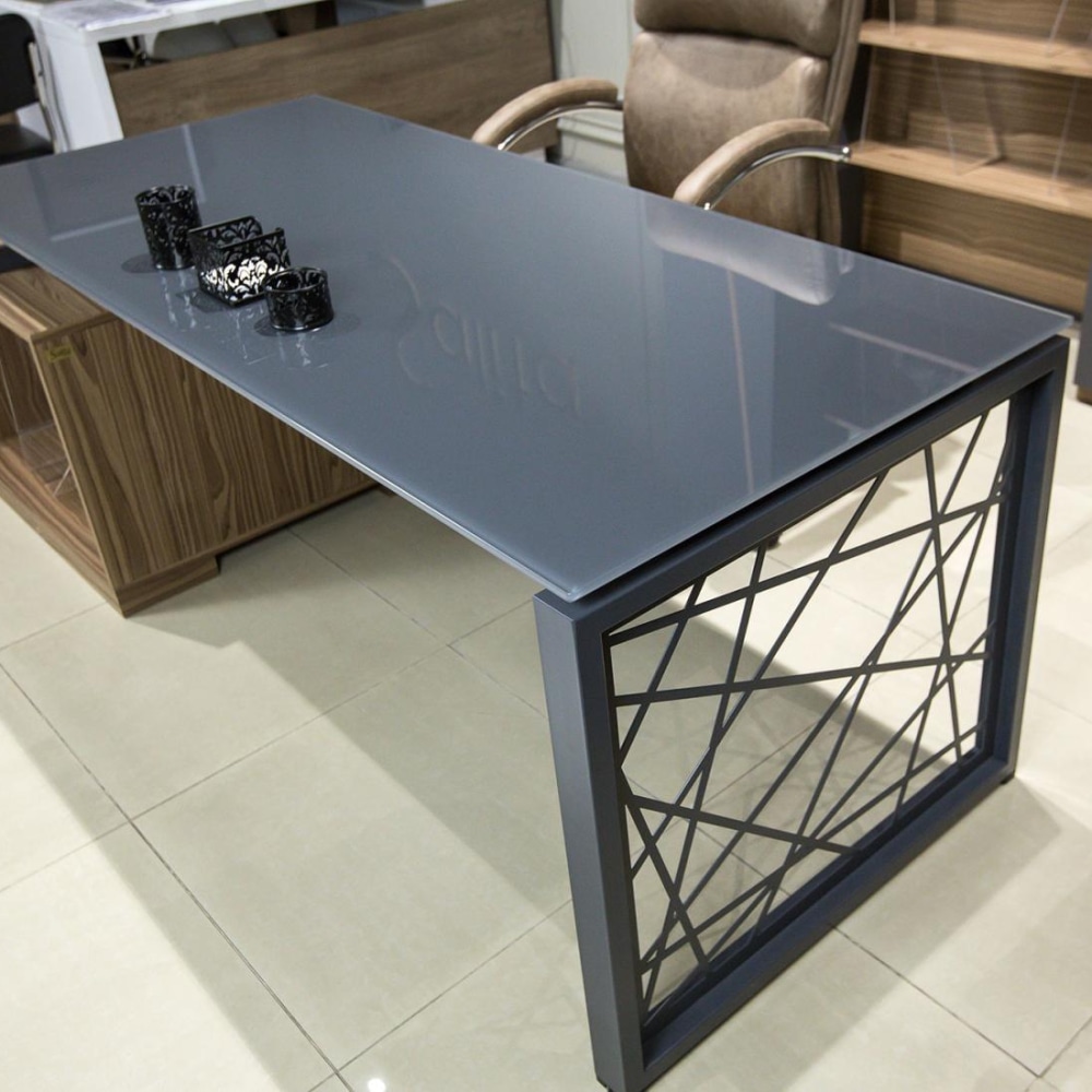 СТОЛ РУКОВОДИТЕЛЯ И ШКАФ RAYS LUX 31/323 ШПОН И СТЕКЛО
