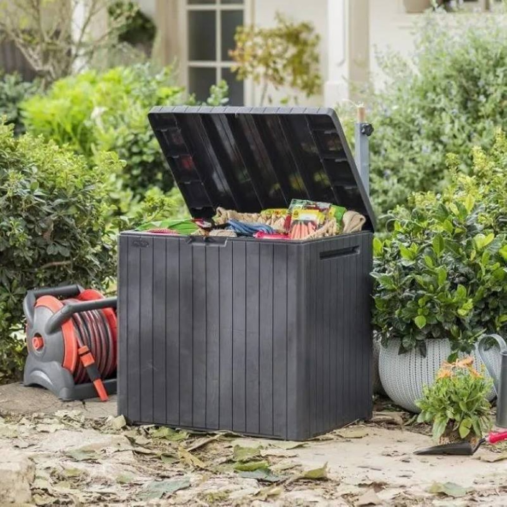 Ящик для хранения Keter City Garden Plastic Storage Box 113л Коричневый