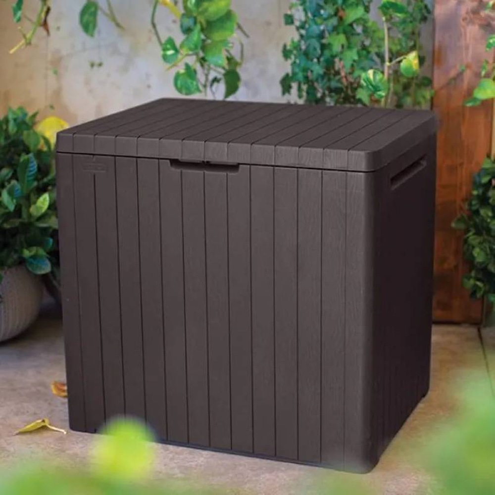 Ящик для хранения Keter City Garden Plastic Storage Box 113л Коричневый