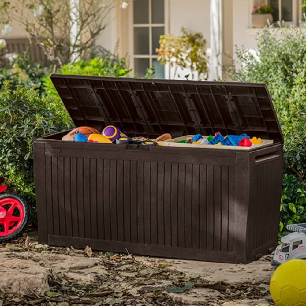 Ящик для хранения KETER COMFY STORAGE BOX 270л Коричневый