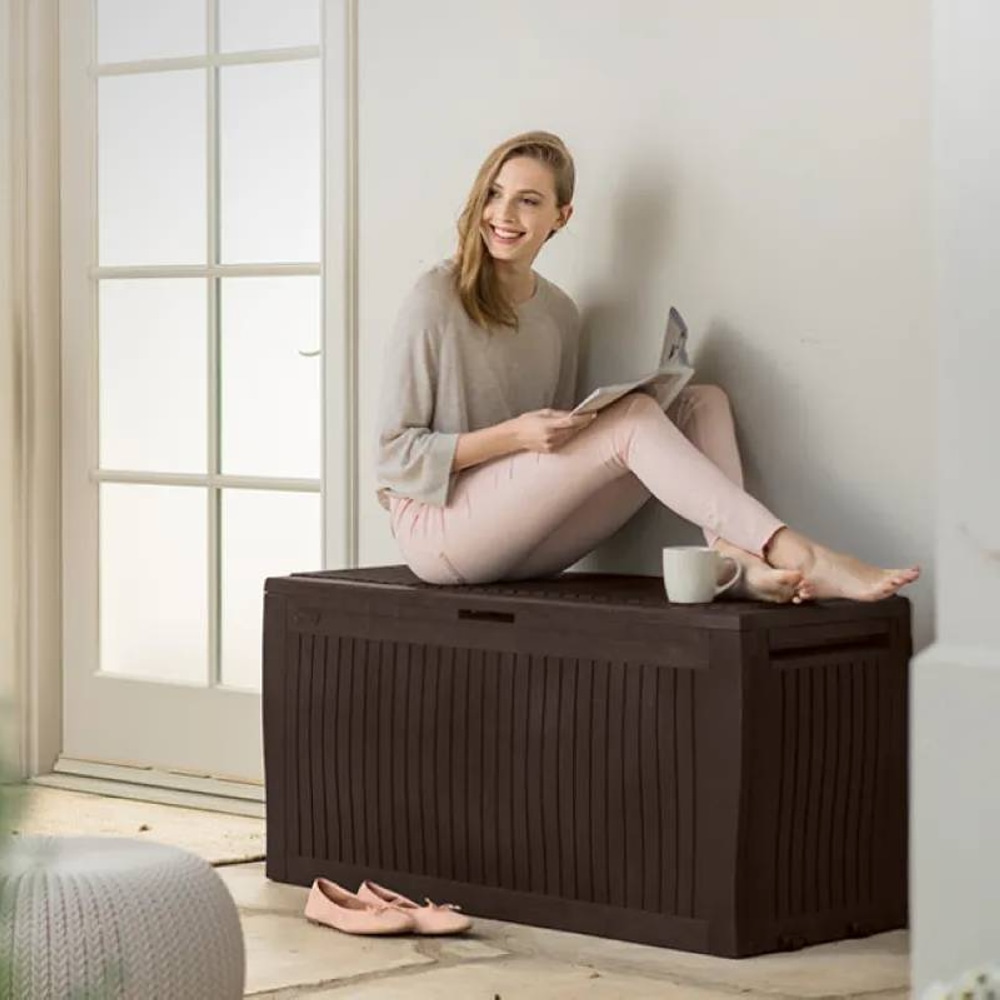 Ящик для хранения KETER COMFY STORAGE BOX 270л Коричневый