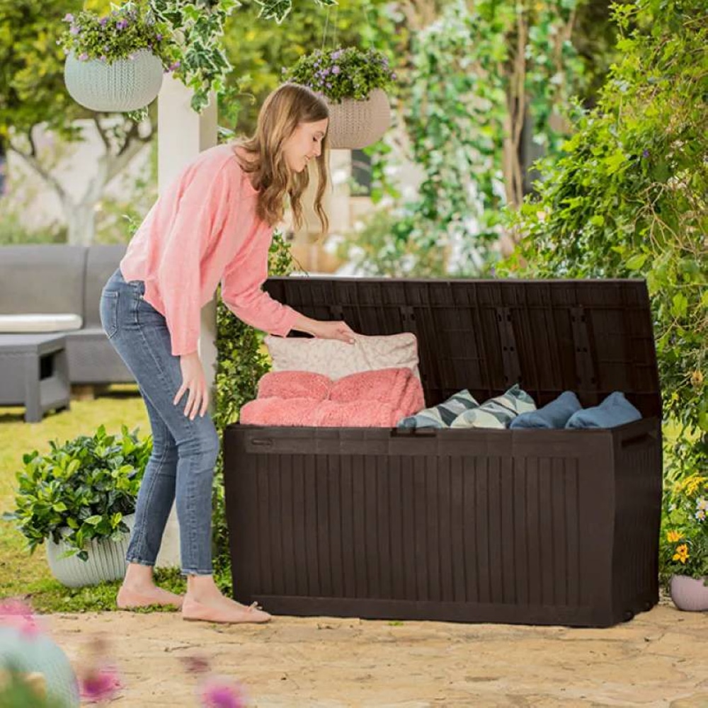 Ящик для хранения KETER COMFY STORAGE BOX 270л Коричневый